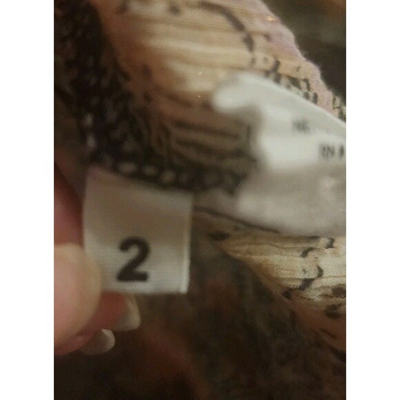 Ulla Johnson Silk Lara Birds of Paradise Ivory Pink Long Sleeve Blouse Size 2 - Picture 7 of 13